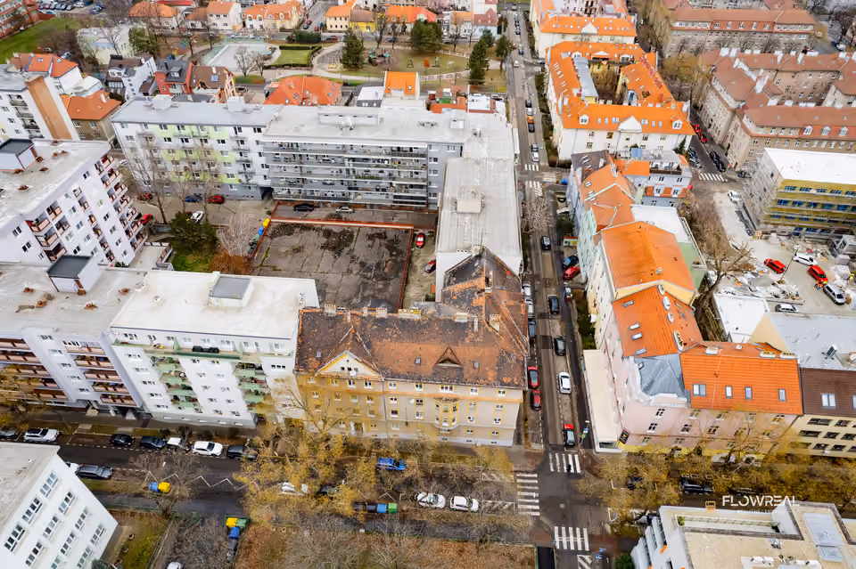 2-Zimmer-Wohnung, Bratislava – Nové Mesto – Umgebung aus der Drohne