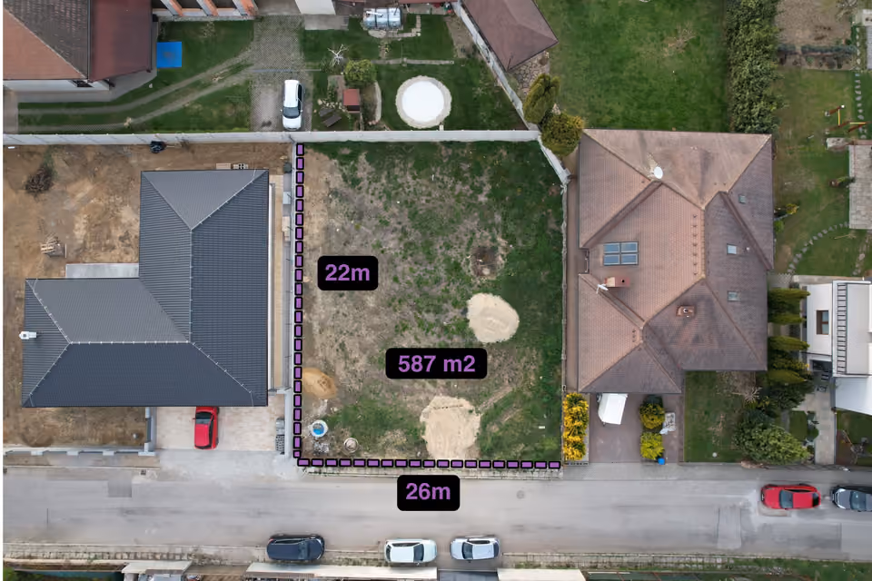 Land 587 m², Trenčianska Turná