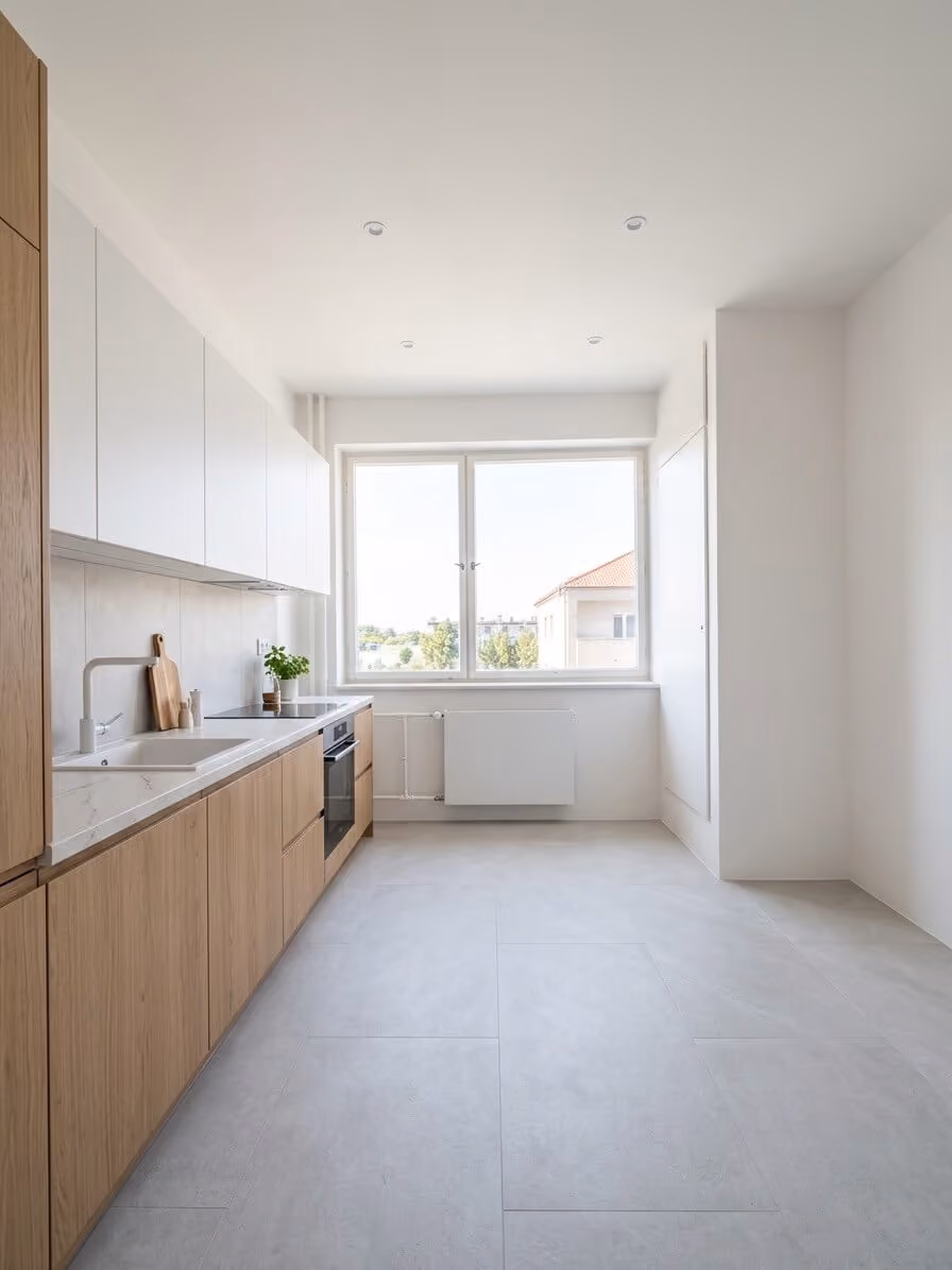 3-Zimmer-Wohnung, Trenčín – Opatová – Küche (Visualisierung, kein Foto des tatsächlichen Zustands)